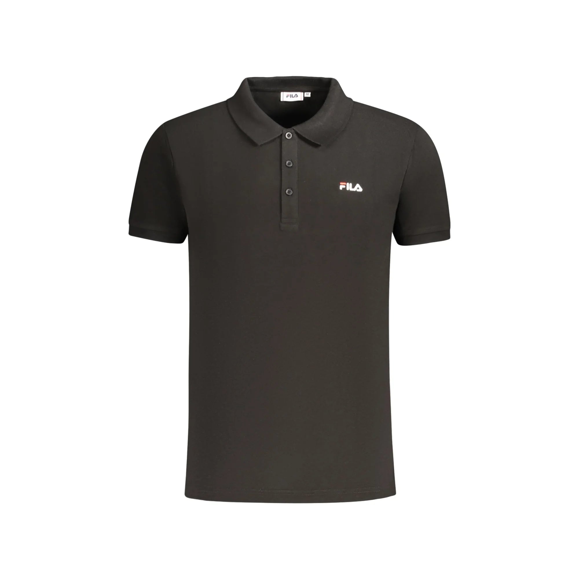 Fila Polo Maniche Corte Uomo Nera Ricamo Nero - foto prodotto
